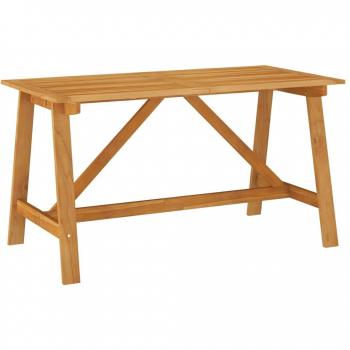 vidaXL Garden Dining Table 140x70x73.5 cm Solid Acacia Wood