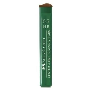 C/12 TUBOS MINAS 0,5MM HB POLYMER FABER-CASTELL