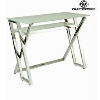 Tavolo scrittoio vetro bianco by Craften Wood