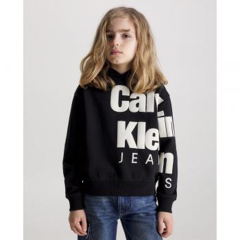 Calvin Klein Sudadera de niño negra con capucha