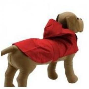 MASCOTAS NATUR - Impermeable MI&DOG rojo para perros T-75, chubasquero impermeable, protege de la lluvia, mantiene seco y cómodo durante paseos en días lluviosos