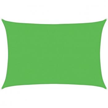 Toldo de vela HDPE verde claro 160 g/m² 4x5 m