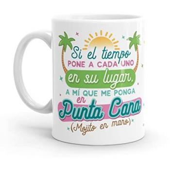 Taza Original Si el tiempo pone a cada uno en su lugar... - Resistente al Microondas y Lavavajillas