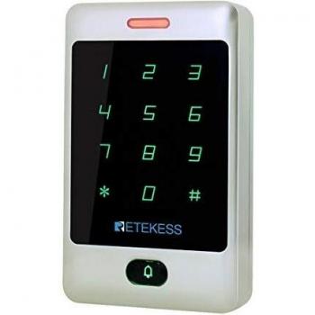 Retekess T-AC01 Control de Acceso Teclado Acceso Teclado Táctil Independiente Proximidad para RFID Sistema de Control de Acceso 125KHz Retroiluminación Teclado ID Control de Acceso