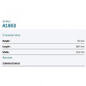 SOGEFI A1863 Filtro