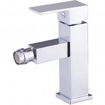 Grifo Monomando Plateado para Bidet, Serie Arce/Amazonas