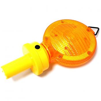PrimeMatik - Lámpara con luz de señalización intermitente para cono o colgar con interruptor 44mm