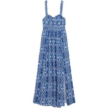 Superdry Women's Blue Tie Back Long Dress