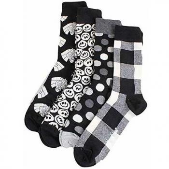 Happy Socks Black & White Gift Box Calcetines casual, Multicolor