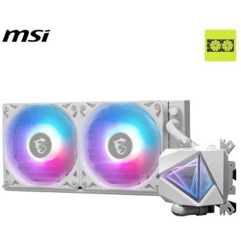 Sistema de Refrigeración Líquida MSI MAG CORELIQUID I240 Blanco, 240mm, ARGB, Compatible con Intel y AMD