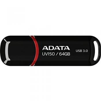 ADATA UV150 64GB USB Flash Drive (USB 3.0, Black)