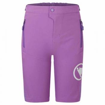 Pantalón corto Endura MT500JR Burner sin badana lila infantil - XL