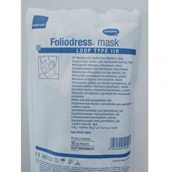 Mascarillas Quirúrgicas Desechables Azules IIR - Paquete de 10 Unidades