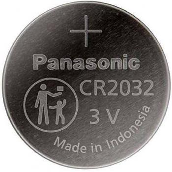 Pilas de Litio Panasonic CR2032 3V (6 unidades, larga duración hasta 10 años)
