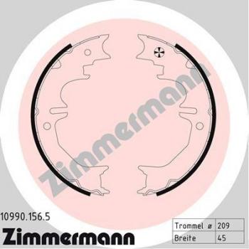 Kit de zapatas de freno ZIMMERMANN para frenos de tambor 10990.156.5