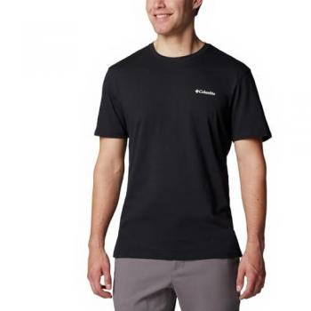 Camiseta Columbia North Cascades de Manga Corta para Hombre en color Negro/Brown, tamaño XXL