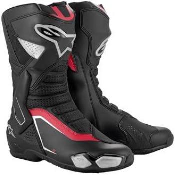 Alpinestars SMX-6 V3 Botas de moto - Negro Rojo Plata (46)