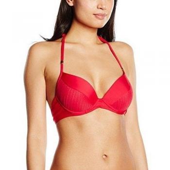 Aubade Perla de Cuba Plunge Coque-Parte de arriba de bikini Mujer    Rojo