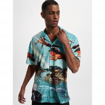 Carlo Colucci Ikarus Legacy Multicolor Short Sleeve Shirt for Men, Size M