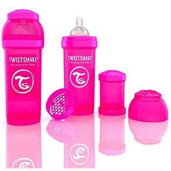 Twistshake 78007 - Biberón, color rosa