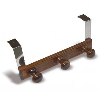Brinox Perchero para Puerta, Haya, Sapeli, 35.5x5.5x7.4 cm