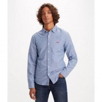 Camisa Levi's Slim Fit Battery De Housemark Azul