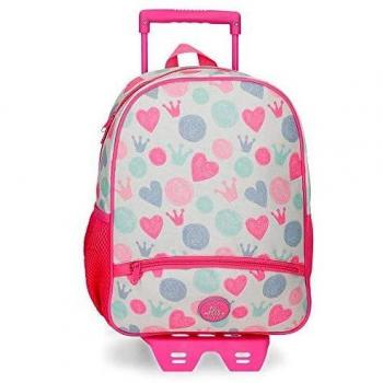 Mochila Preescolar con carro Roll Road Queen, 33 cm, Multicolor