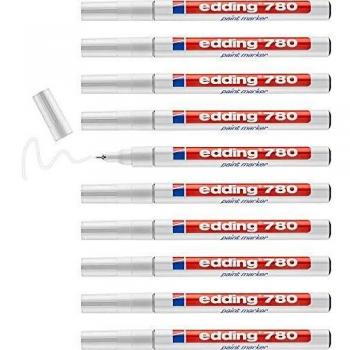 C/10 ROTULADOR EDDING 780 BLANCO 49