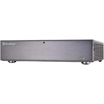 Caja HTPC SilverStone ML04B - Micro ATX, USB 3.0, Color Gris, Diseño Slim
