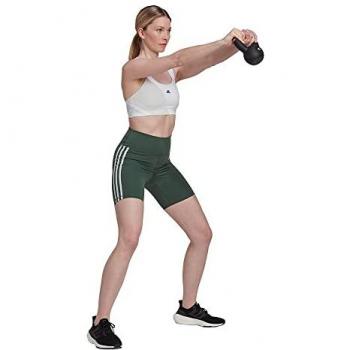 Adidas Mallas Cortas Essentials 3 Stripes High-waisted Verde XS Mujer