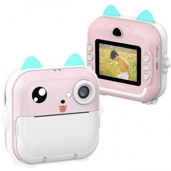 Cámara digital 2 en 1 DAM Q5 para niños, fotos de 24mpx y video HD, con impresora bluetooth, dimensiones 10,5x4,5x10,5 cm