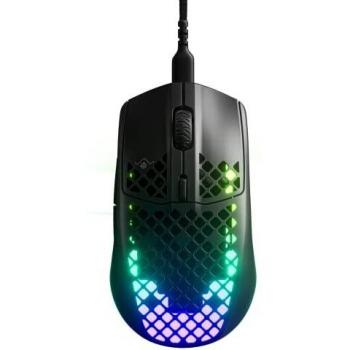 SteelSeries Aerox 3 - Super Light Gaming Mouse - 8,500 CPI TrueMove Core Optical Sensor - Ultra-lightweight Water Resistant Design - Black