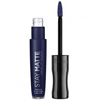 Rimmel London Stay Matte Liquid Lip Colour - 830 Blue Iris, Long-lasting, Matte Finish, 5.5ml
