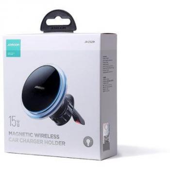 Soporte magnético de teléfono para coche con cargador inalámbrico de carga rápida de 15W - JOYROOM JR-ZS291