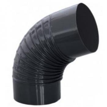 Codo 90° Vitrificado D100 Negro 0.5mm Practic