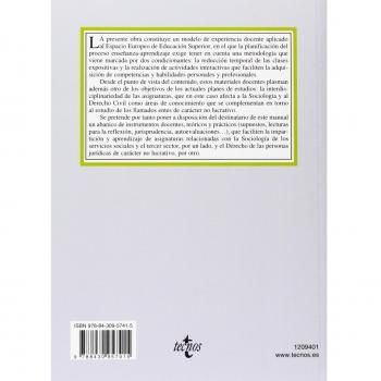 Entes sin ánimo de lucro. Fundamentos sociológicos y jurídicos: