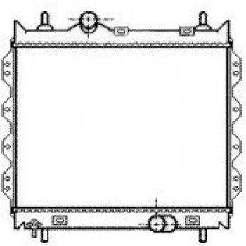 Radiador de motor Van Wezel para Chrysler PT Cruiser, refrigeración eficiente, modelo 07002083