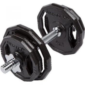 Ultrasport - Mancuerna antideslizante de 10kg ajustable