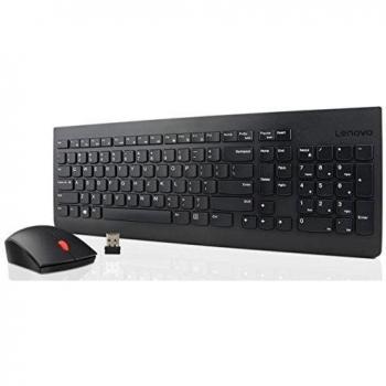 Combo Inalámbrico Esencial Lenovo - Teclado y Ratón - 2.4 GHz - Alemán - Negro