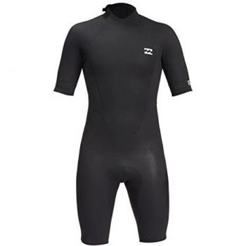 Billabong Traje Neopreno Manga Corta 2/2mm Intruder con Cremallera Trasera para Hombre - Color Negro - Talla S
