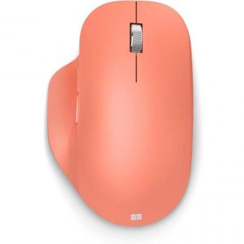 Microsoft Bluetooth Ergonomic Mouse - Ratón inalámbrico, mano derecha, BlueTrack, 2400 DPI, color Melocotón (Salmón), modelo 222-00039