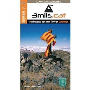 3mils.cat - Gran travessa pels cims 3000 de Catalunya, mapa excursionista. Escala 1:40.000. Editorial Alpina.