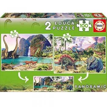 Educa Dino World Puzzle Collection 2x100pcs