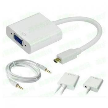 Renov8 Adaptador Micro HDMI a VGA con Salida de Audio