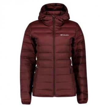 Chaqueta de mujer Columbia Lake 22™ II Plumífero con capucha granate, Casual, Deportivo, Multideporte, Poliéster, Manga larga