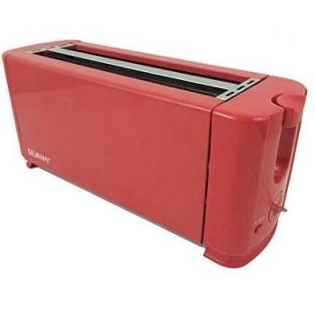 Tostadora con doble ranura para 4 rebanadas | 1300 W | Roja