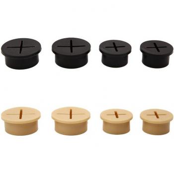 Arandelas de Cable de Silicona Flexible, 10 Piezas, Grommets de Goma para Mesa y Muebles