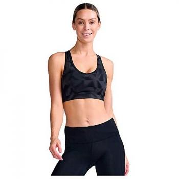 Sujetador Deportivo 2xu Motion Racerback de Impacto Medio Negro para Mujer