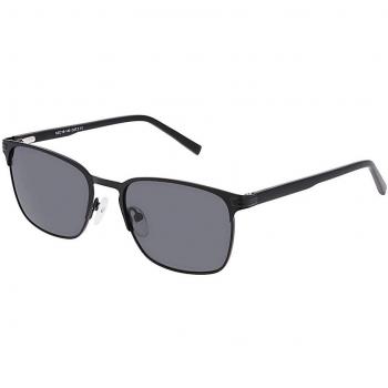 SmartBuy Collection Square Full Rim Metal Men's Prescription Sunglasses Black Size 53