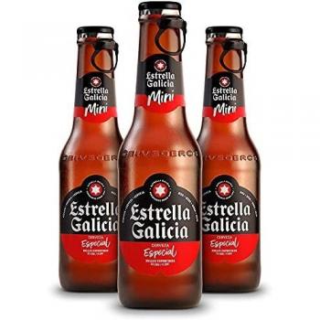 Cerveza Estrella Galicia Mini pack de 12 botellas de 20cl.